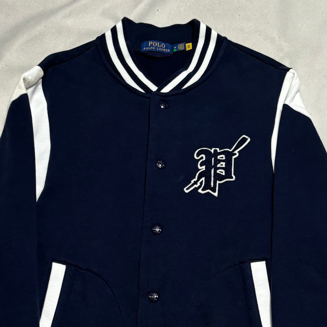 M 폴로랄프로렌 플리스 베이스볼 자켓 상품이미지1