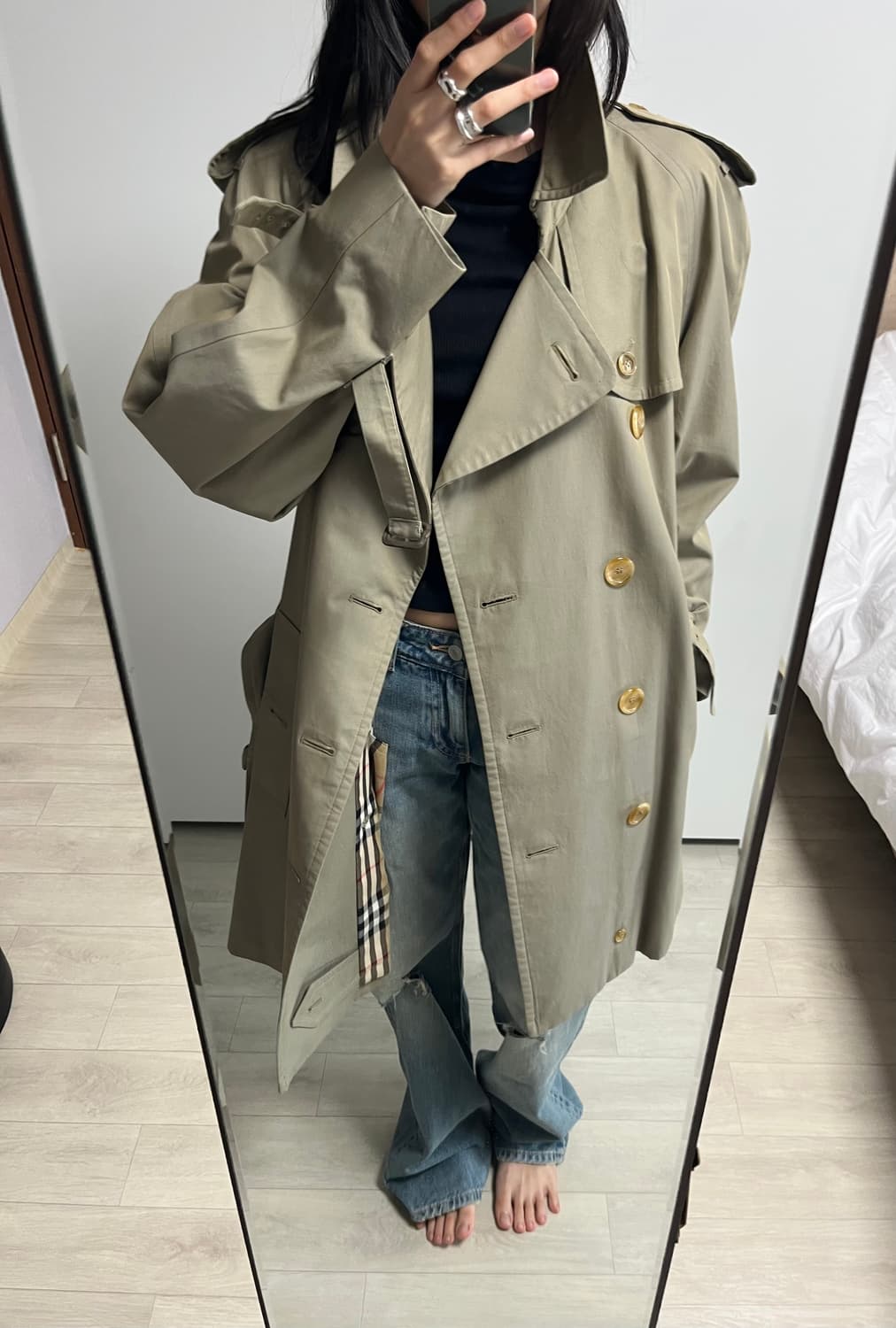 빈티지 버버리 트랜치코트  상품이미지3