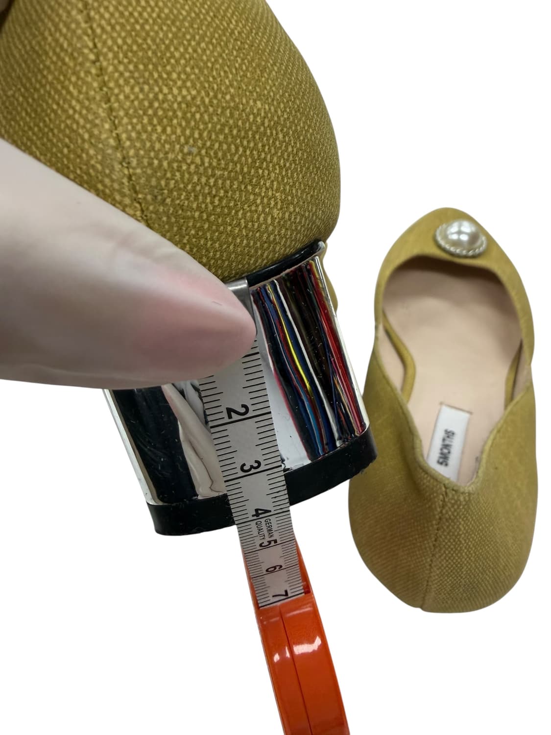 230/ 텍가5만9천 5month 진주 포인트 펌프스 올리브 상품이미지10