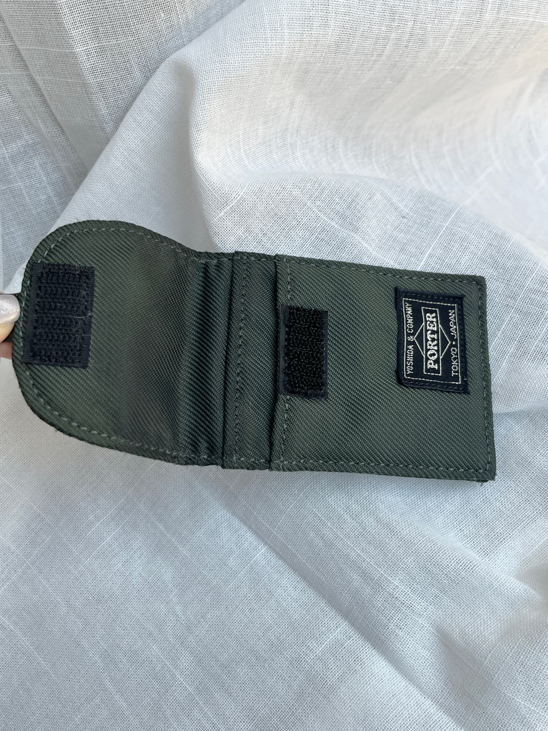 Porter 포터 코튼 카드지갑 다크 그린 상품이미지5