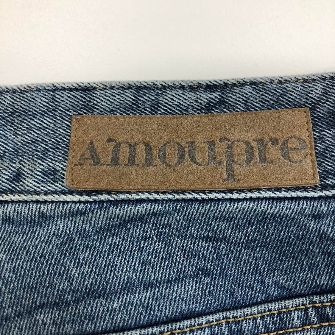 아모프레 amoupre 크롭 데님진 32 인치 상품이미지4