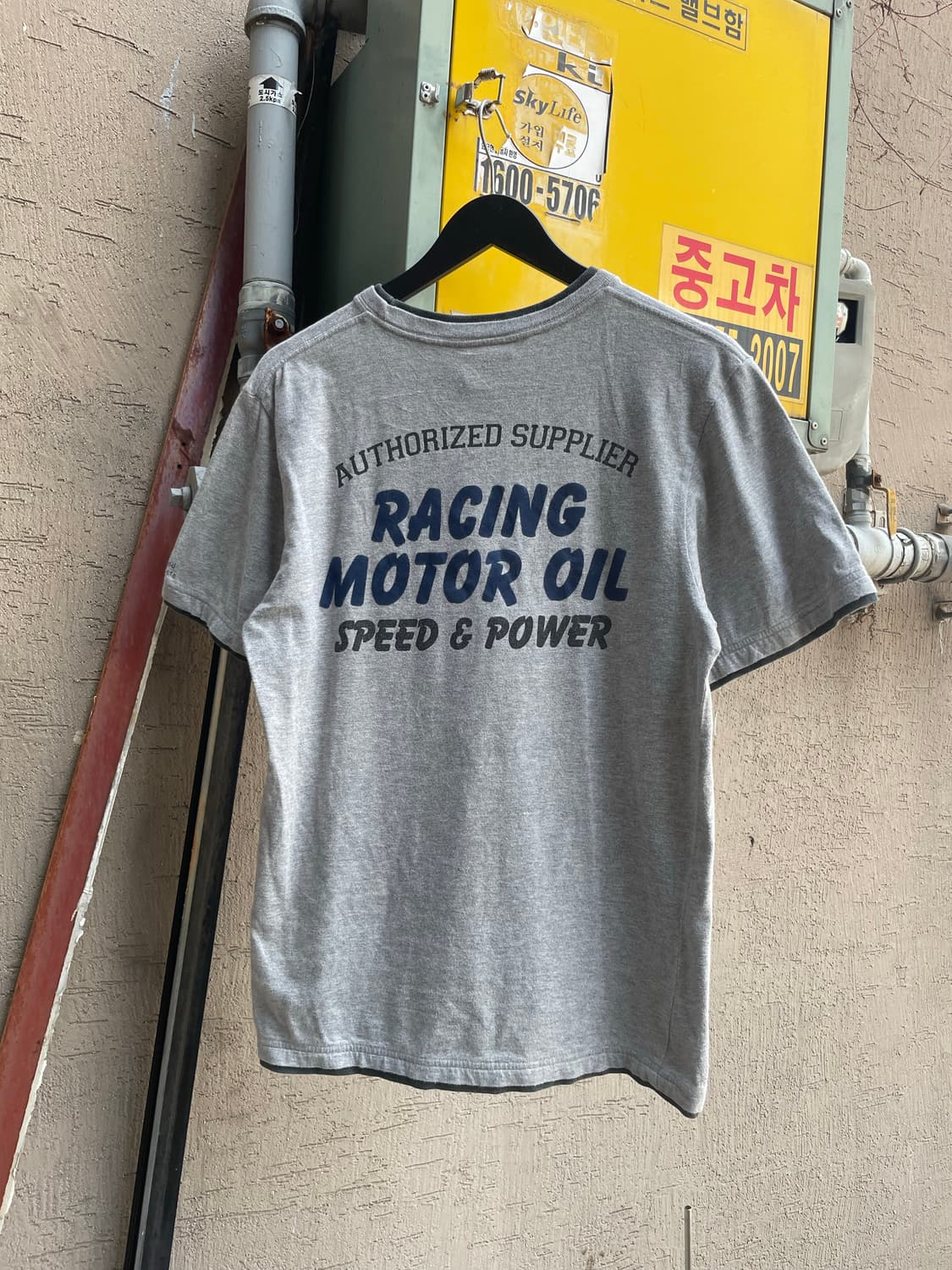 90s~00s 76 Lubricants 빈티지 더블 레이어 링거 티셔츠 상품이미지7