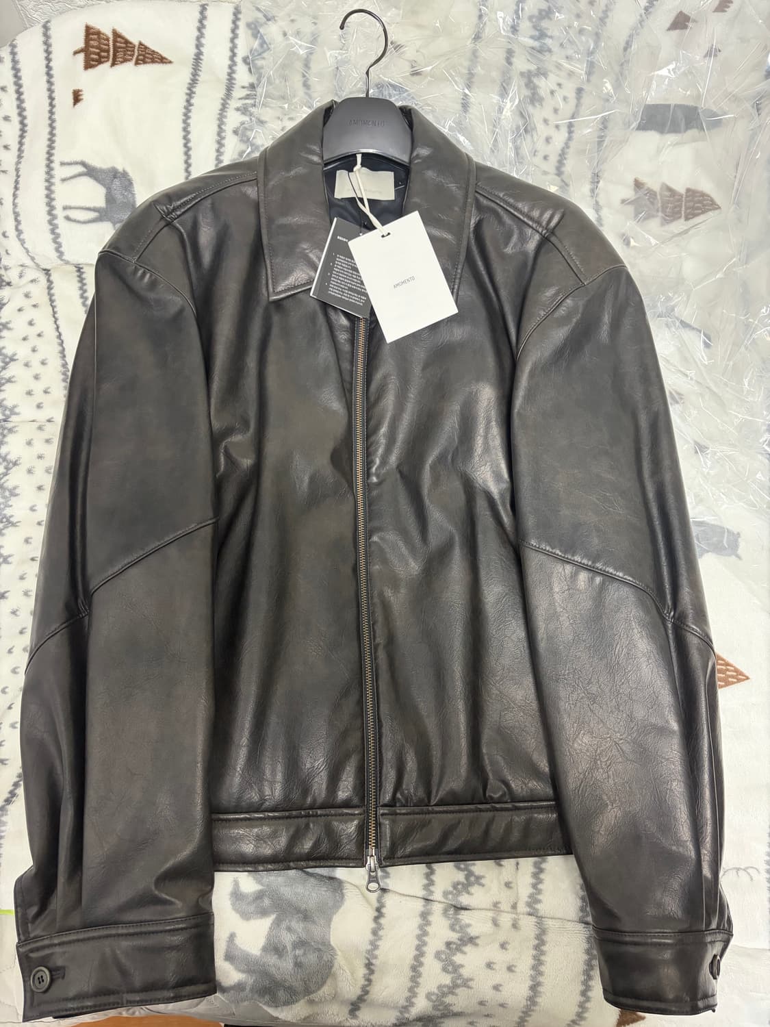 아모멘토 레더 자켓 상품이미지2