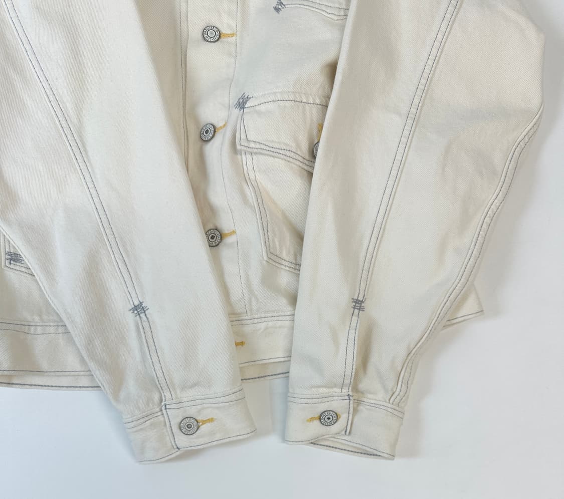 리바이스 오버핏 RED 화이트 그레이 스티치 트러커 자켓 상품이미지5