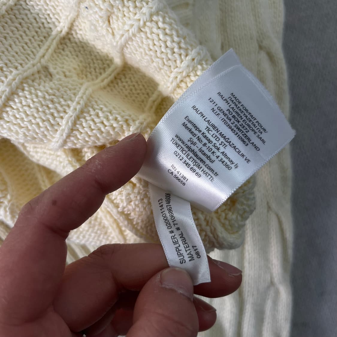 100 폴로랄프로렌 꽈배기 코튼 니트  상품이미지6