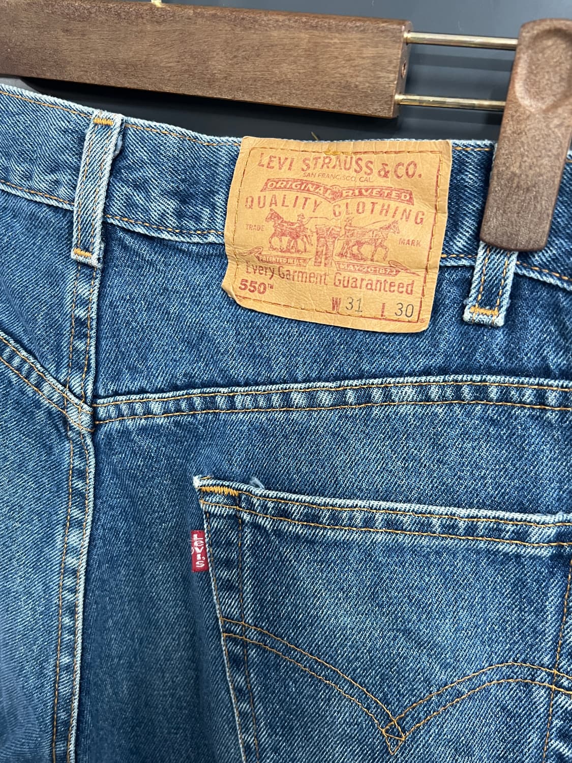 90s Levis 리바이스 릴렉스드 핏 데님 팬츠 상품이미지3