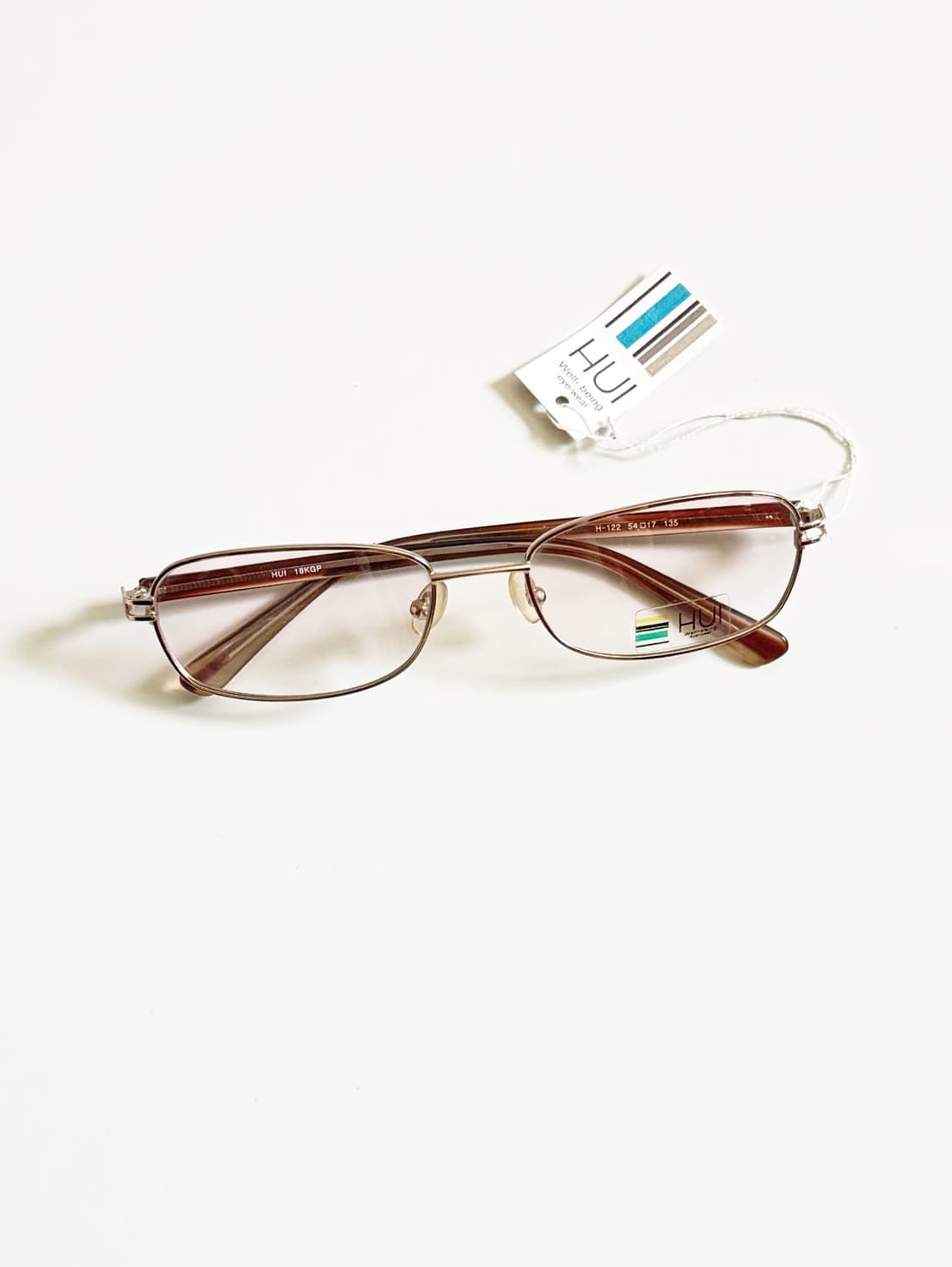 HUI 슬림 스퀘어 메탈 프레임 빈티지 안경 상품이미지1