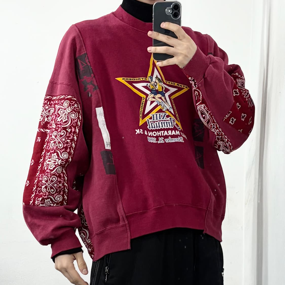 이스트오캄 리빌디드 패치워크 맨투맨 상품이미지2