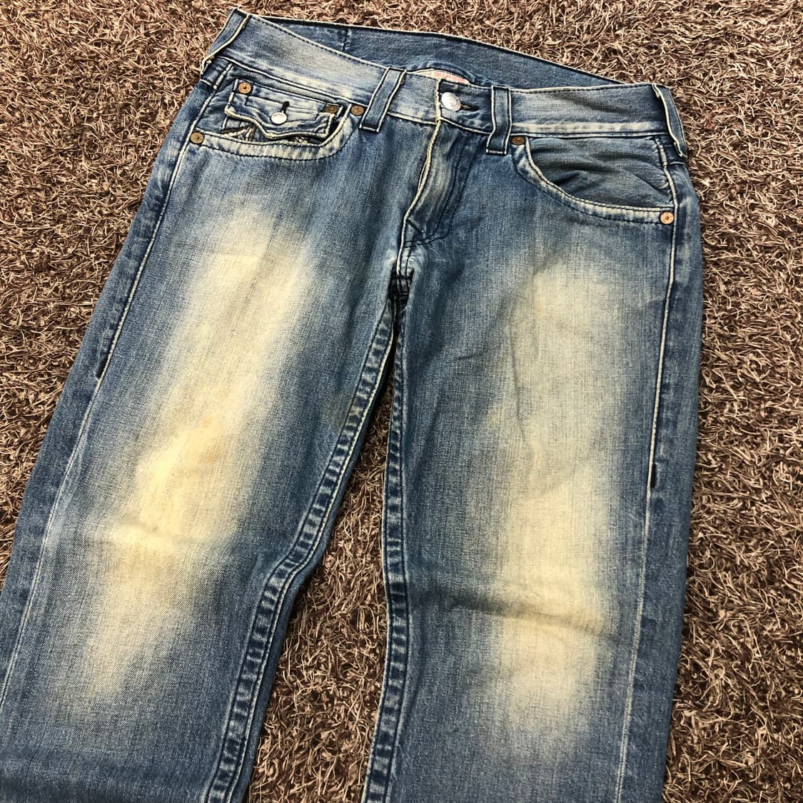 트루릴리전 워싱 스트레이트진 데님 팬츠 상품이미지3