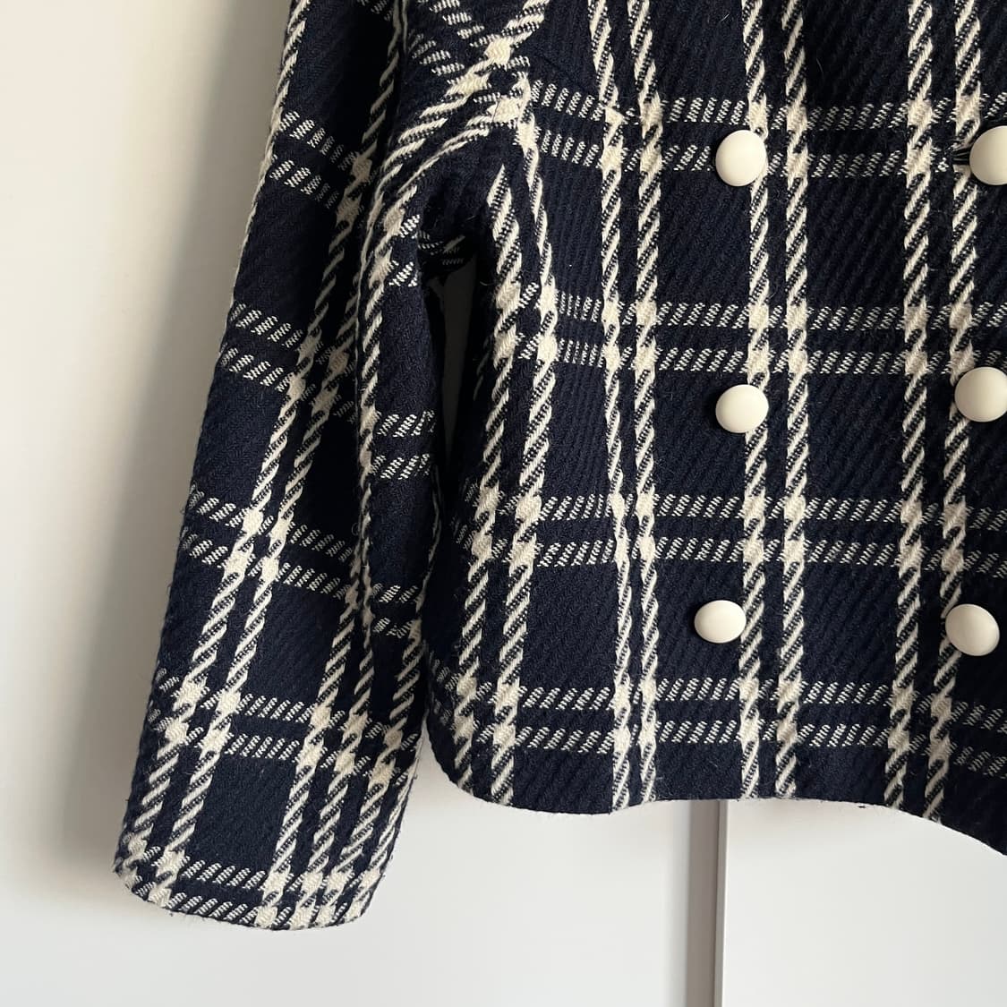 ELLE PLANETE wool check Jacket 상품이미지7