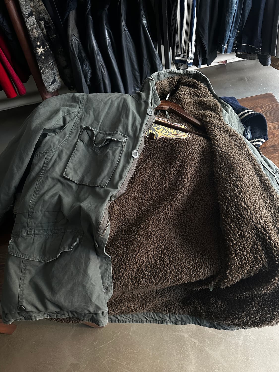 홀리스터 밀리터리 후드 보아 자켓 상품이미지6