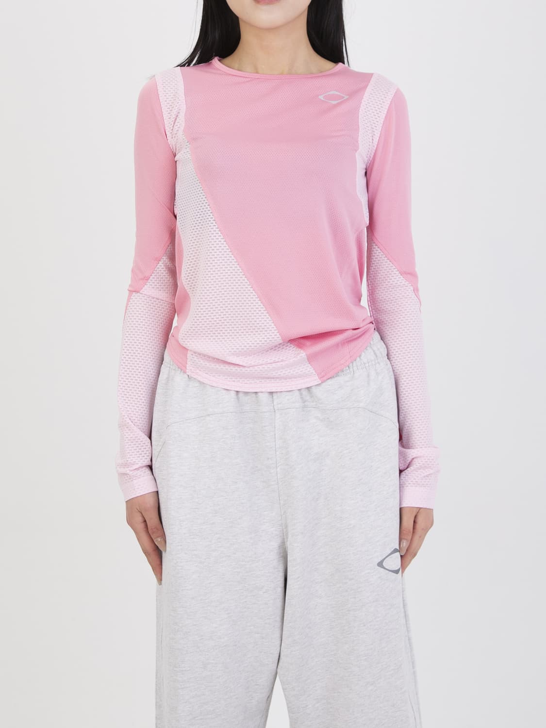 Fitted jersey top-pink 상품이미지5