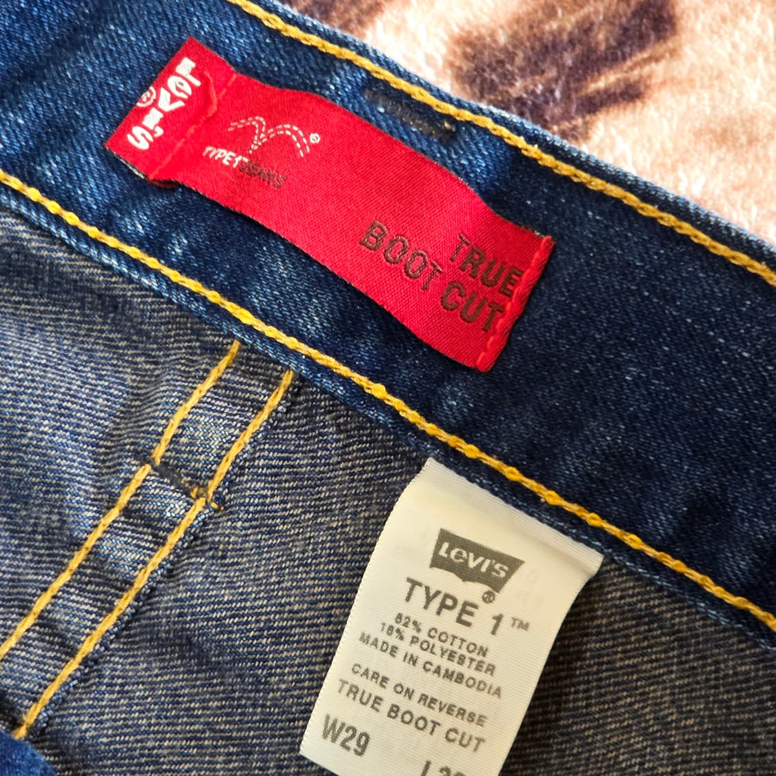 리바이스 타입원 부츠컷 진청 데님 팬츠 상품이미지9