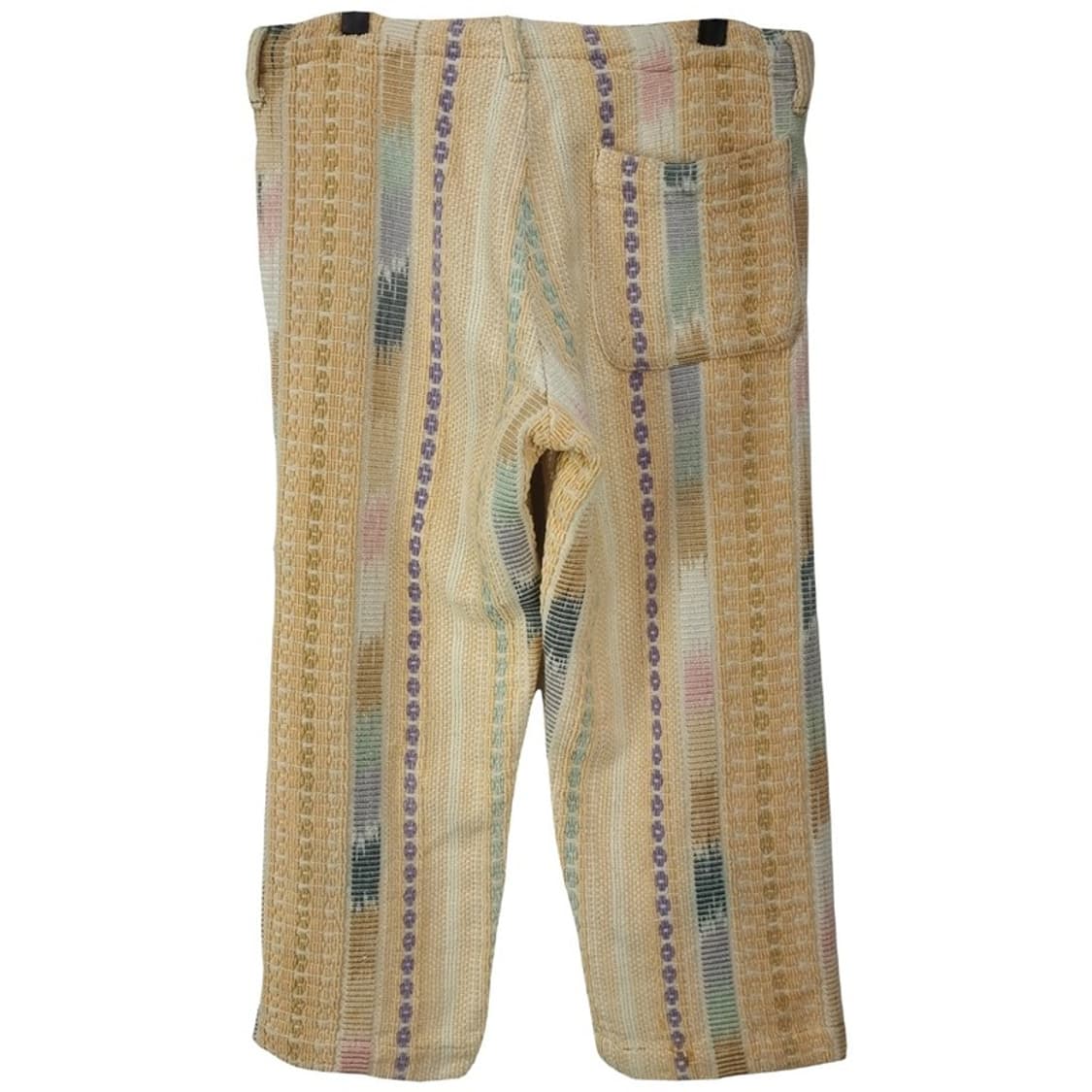 [일본빈티지] 에스닉 패턴 루즈핏 7부 니트 팬츠 M16798 상품이미지3