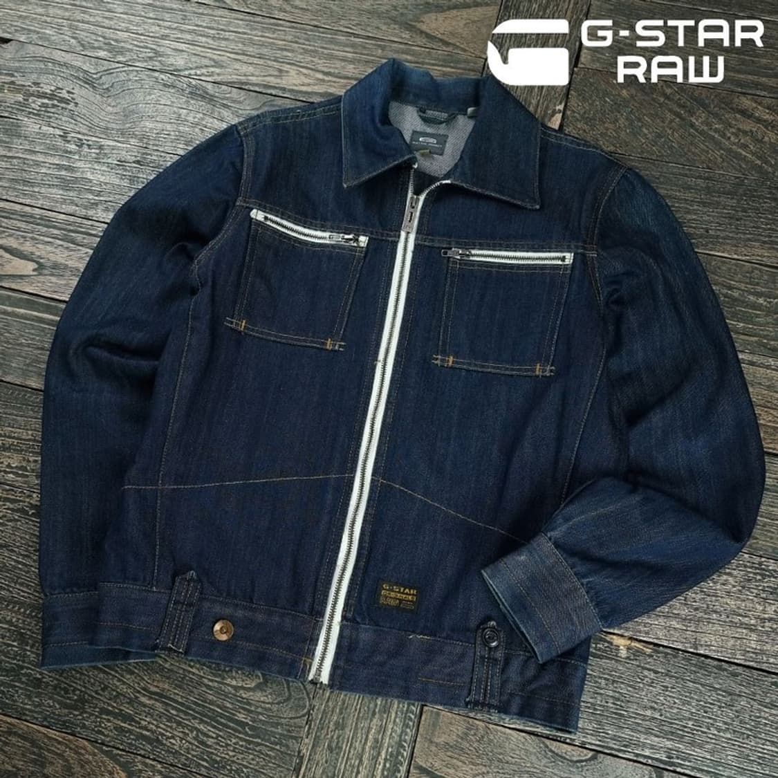 [지스타 로우] 웨스턴 데님 자켓 청자켓 M19518 상품이미지1