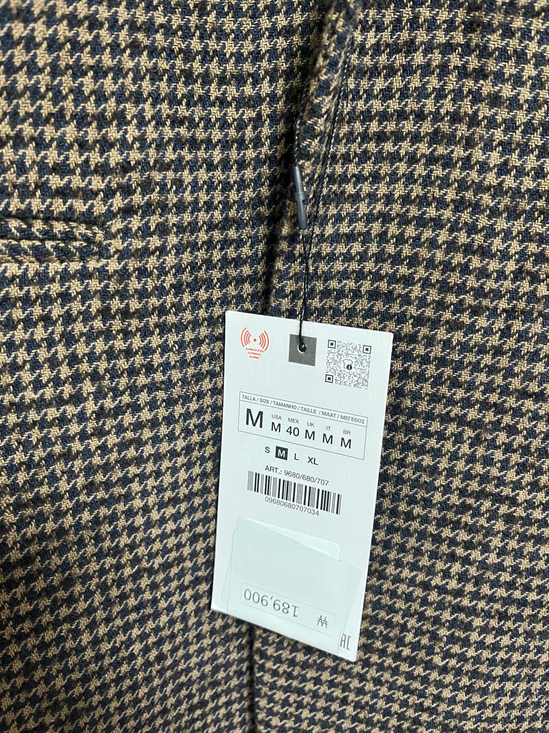 ZARA 하운드투스 체크 블레이저 상품이미지2