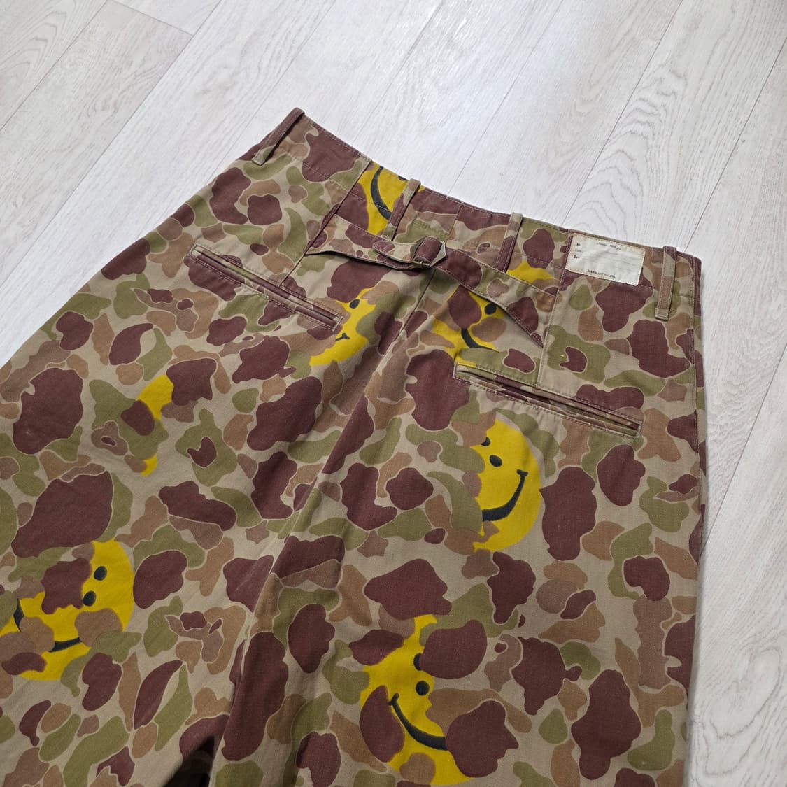 [3] 캐피탈 헤링본 해피피카부 카모 나임 팬츠 베이지카키 kapital 상품이미지7