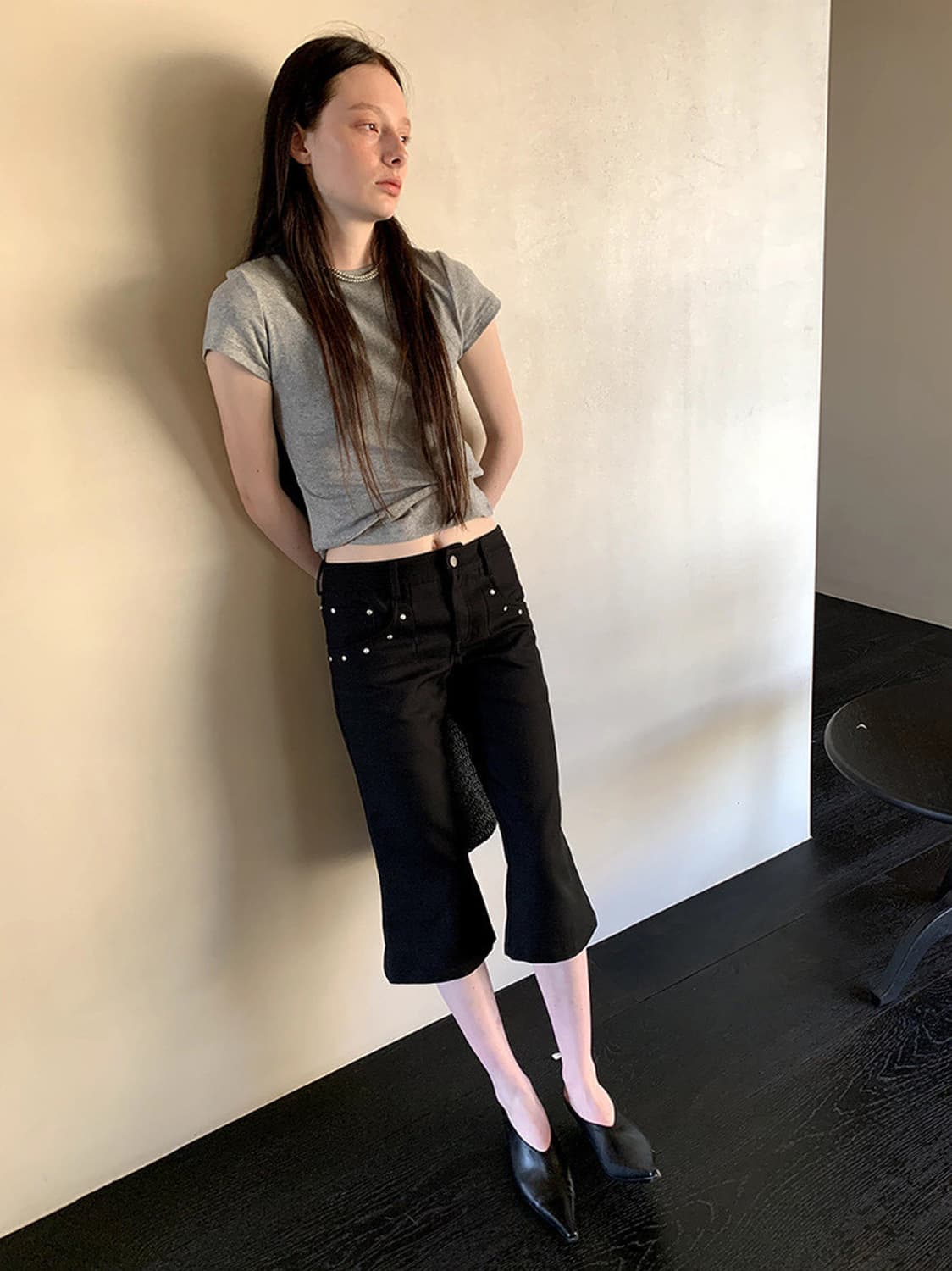 하우스오브하우스 카프리팬츠 M 상품이미지5