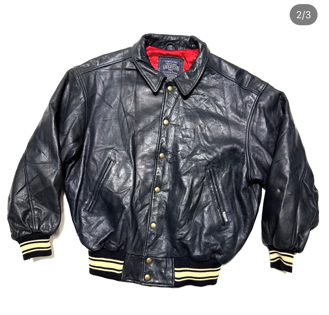 Scene - 레더 베이스볼 자켓 상품이미지1