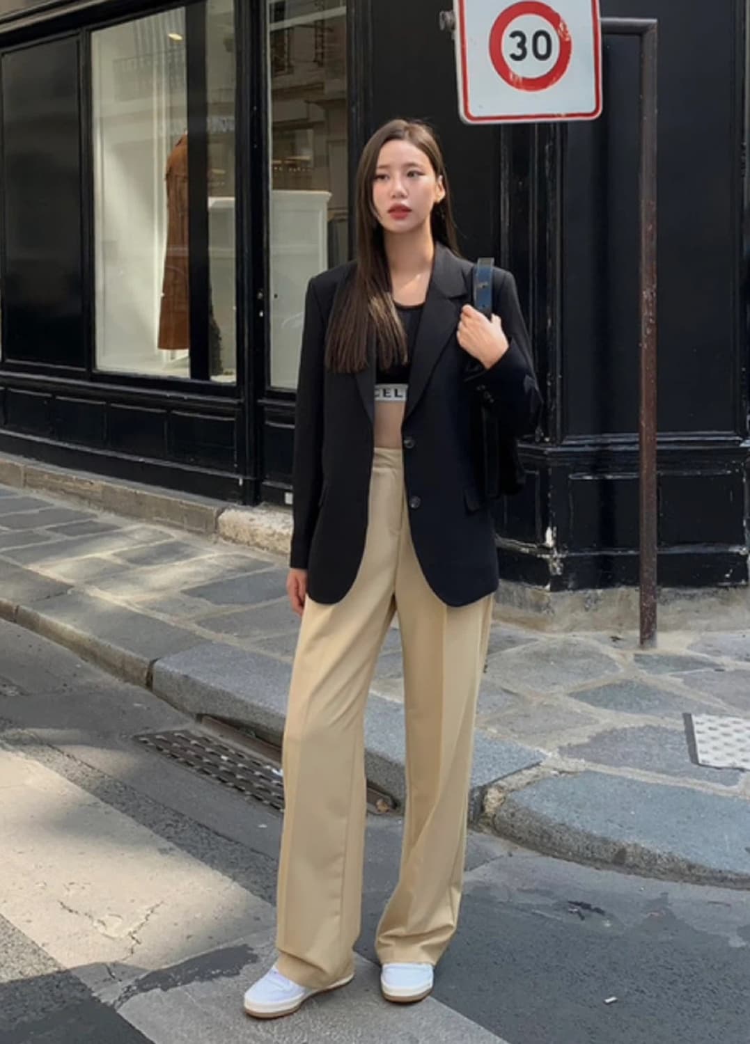 후기 1800개! 원로그 원턱슬랙스 베이지컬러 상품이미지1