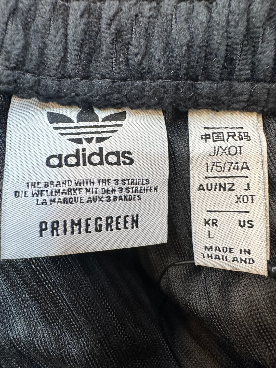 L) 아디다스 코듀로이 골덴 블랙 부츠컷 트랙 팬츠 상품이미지3