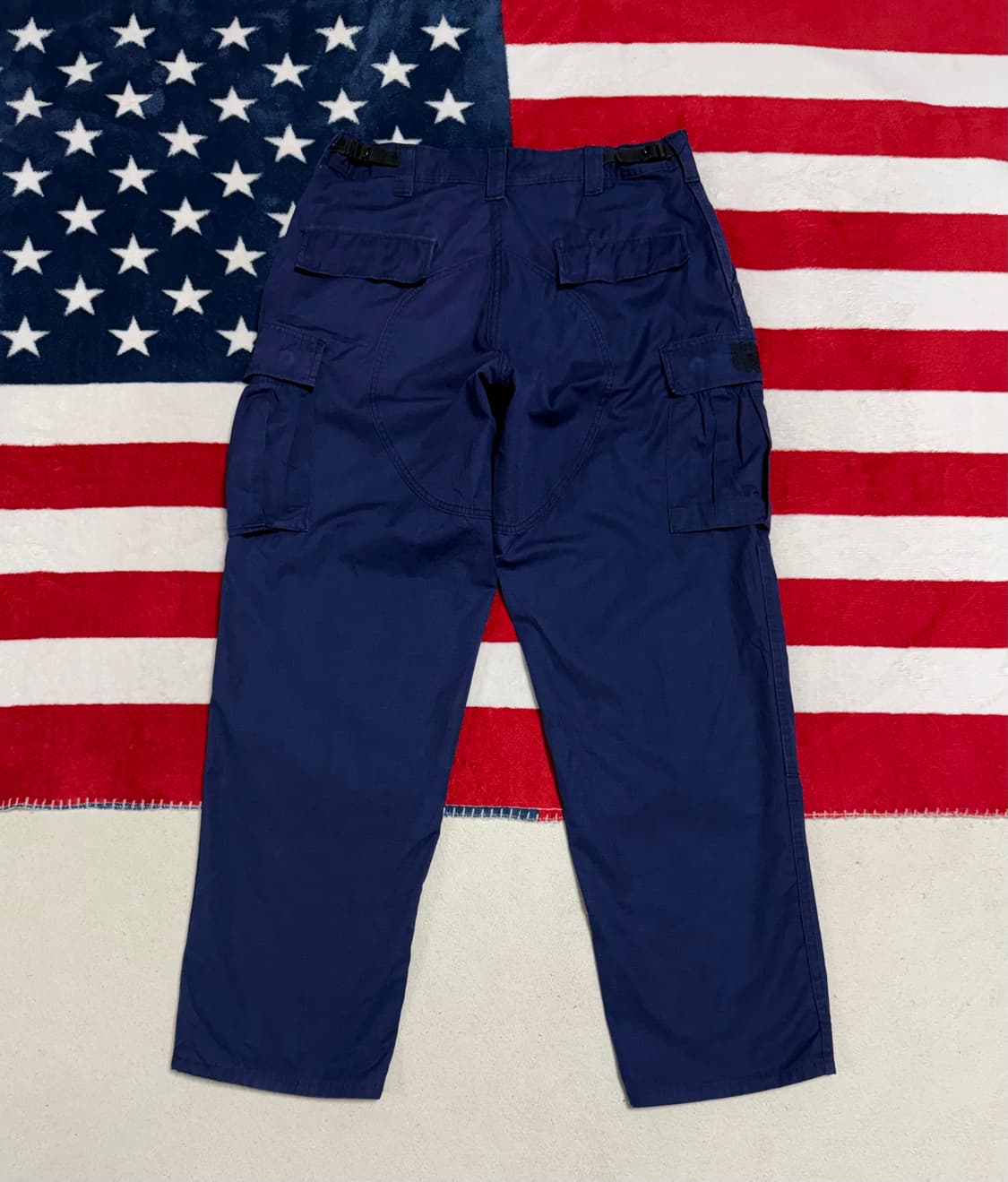 미군 ODU 립스탑 네이비 카고팬츠 밀리터리 더블니 팬츠 빈티지 상품이미지9