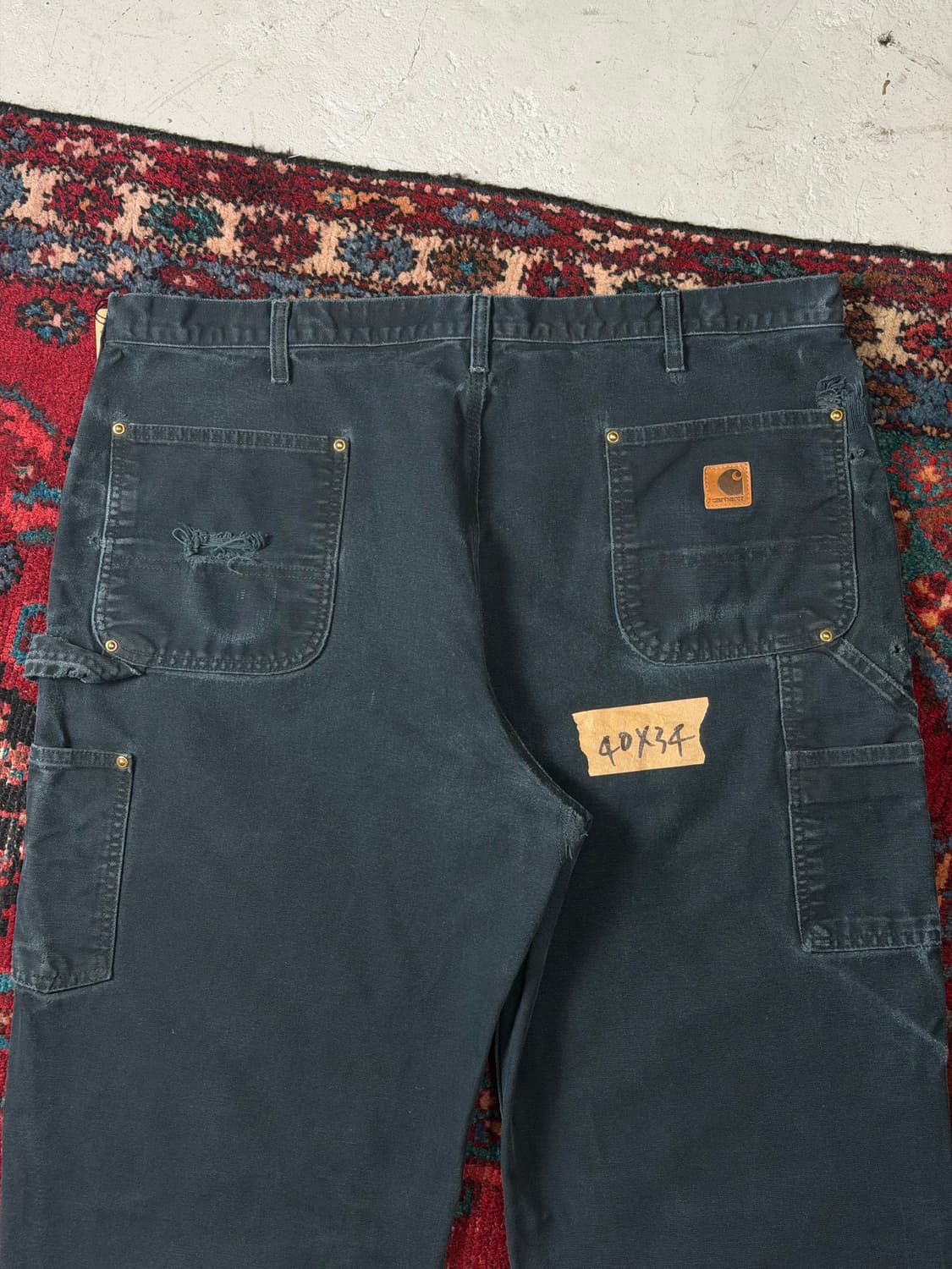 OG 칼하트 B136 더블니 블랙 칼하트 썩블니 하드페이딩 상품이미지6
