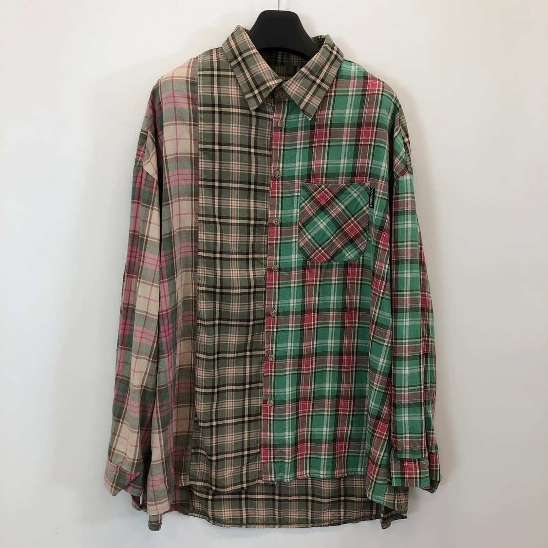 아조바이아조 믹스드 체크셔츠 FREE 상품이미지1