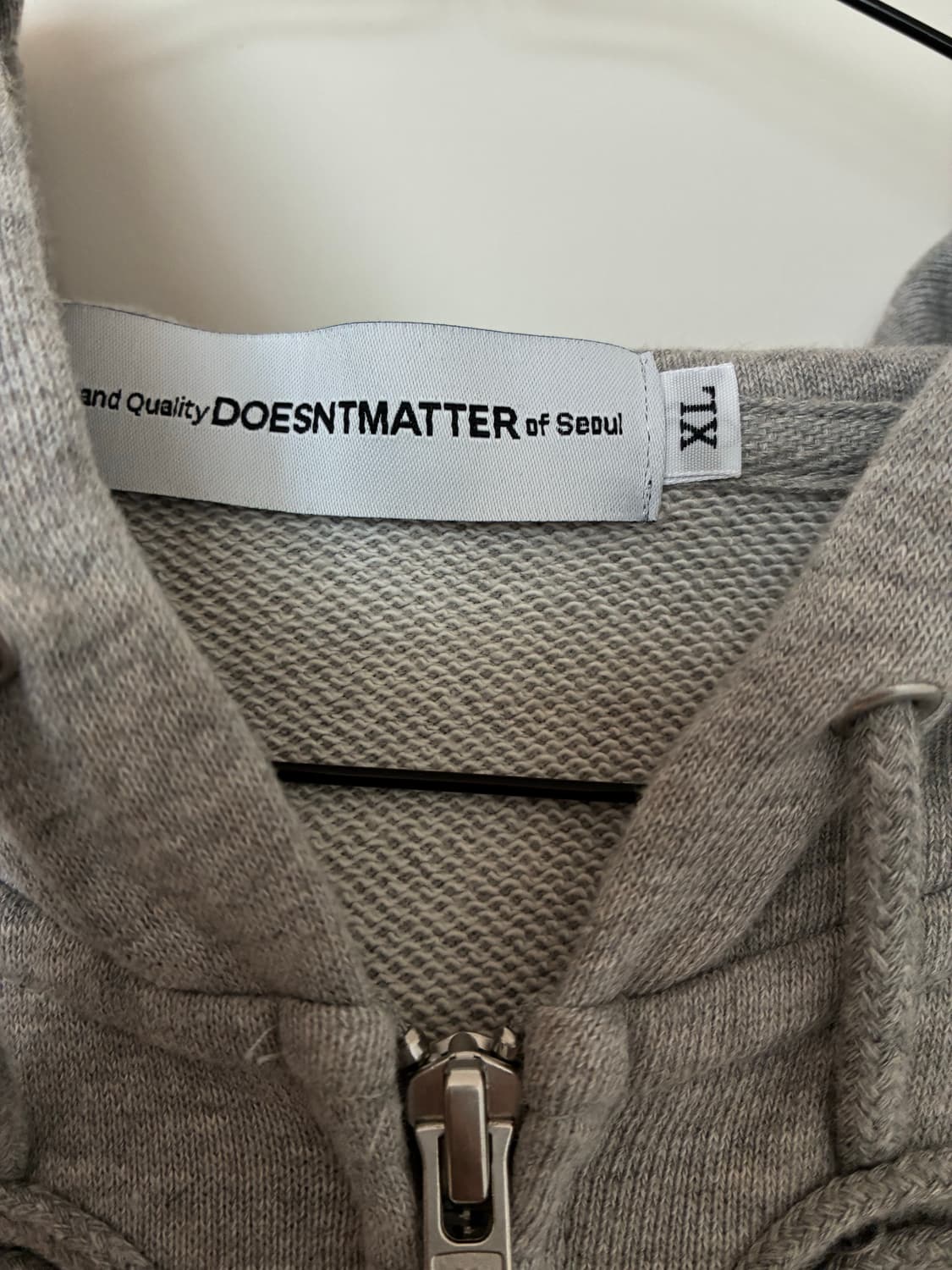 DOESNTMATTER 더즌매터 롱스트링 후디 XL 상품이미지6