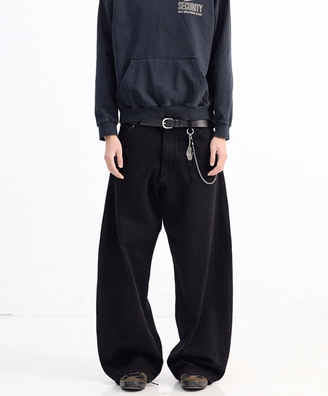 해칭룸 와이드 커브진 제트 블랙 상품이미지4