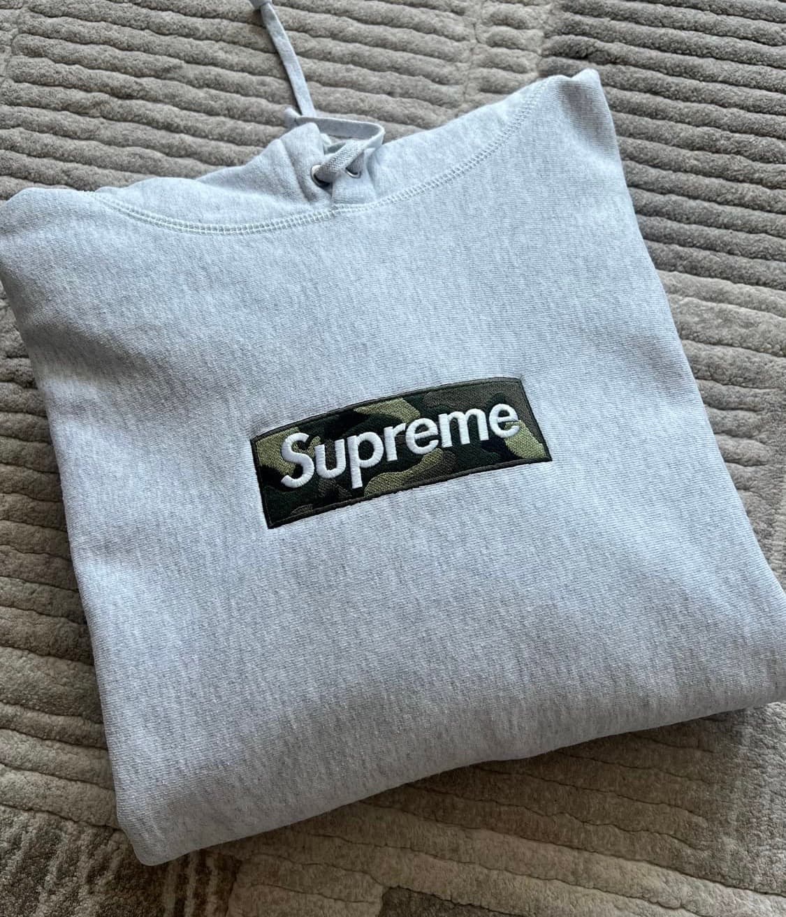 슈프림 카모 박스로고 후드 애쉬 그레이 (23fw) 상품이미지1