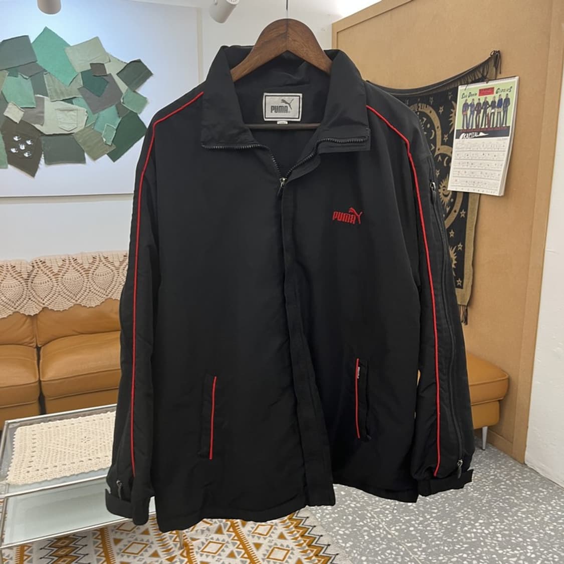 푸마 올드스쿨 캐주얼 빈티지 오버핏 바람막이 자켓 110 C11035 상품이미지3