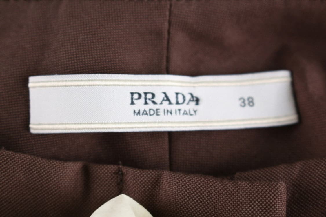 PRADA 브라운 벨트디테일 슬랙스 상품이미지5