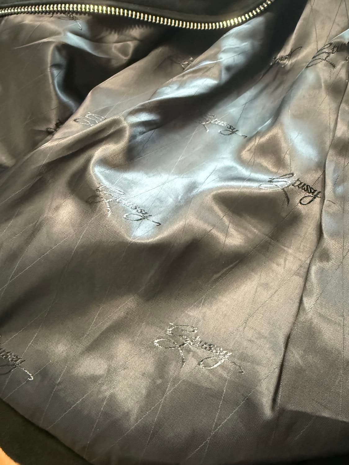 (L) 스투시 양가죽 스웨이드 빙 자켓  상품이미지5