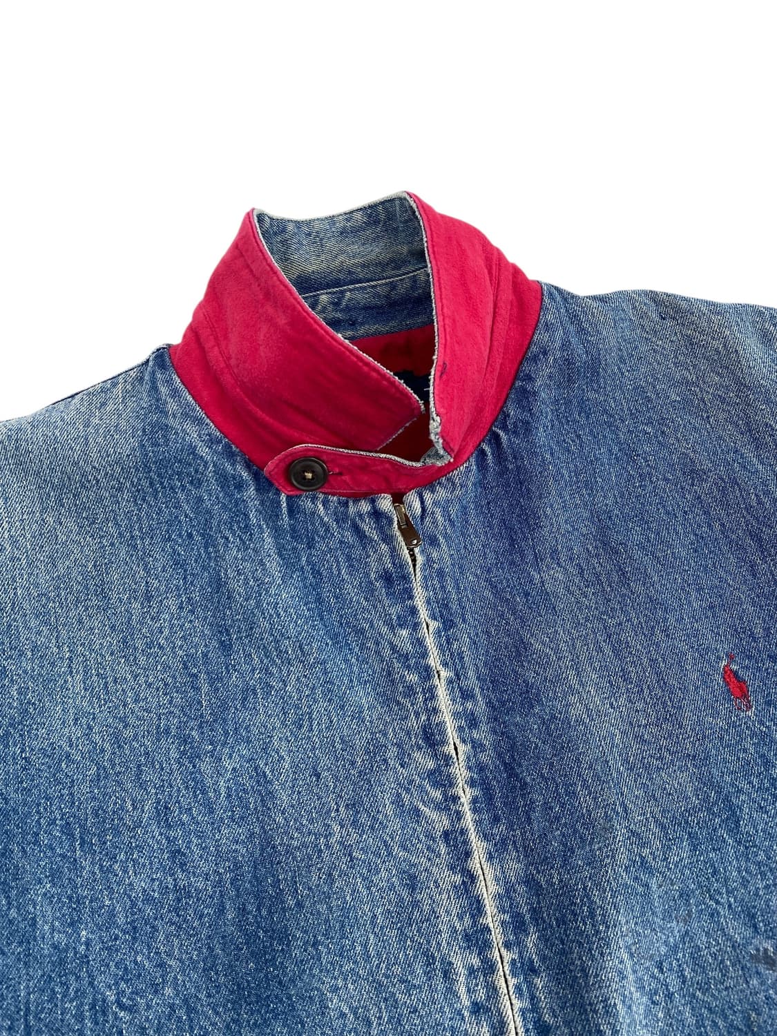 8-90's 폴로 데님 스윙탑 자켓 상품이미지4