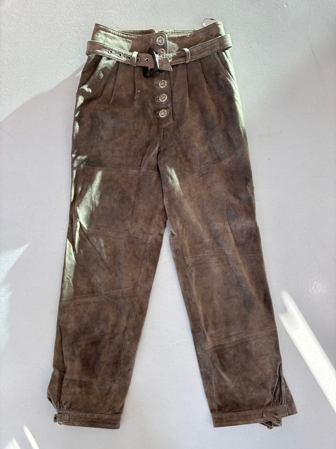 Vintage Landhaus Suede Leather Pants 상품이미지2