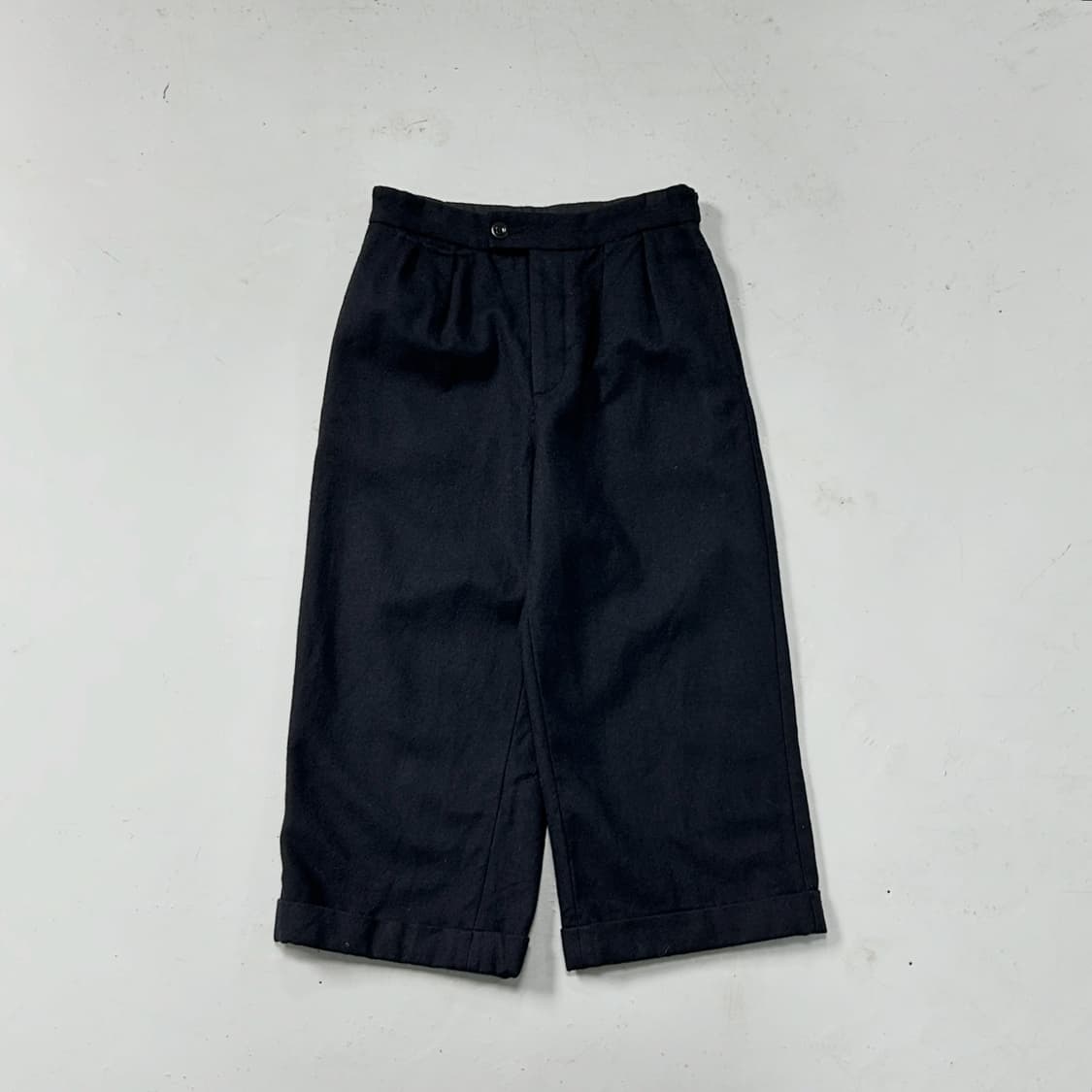 MHL 네이비 울 와이드팬츠 상품이미지1