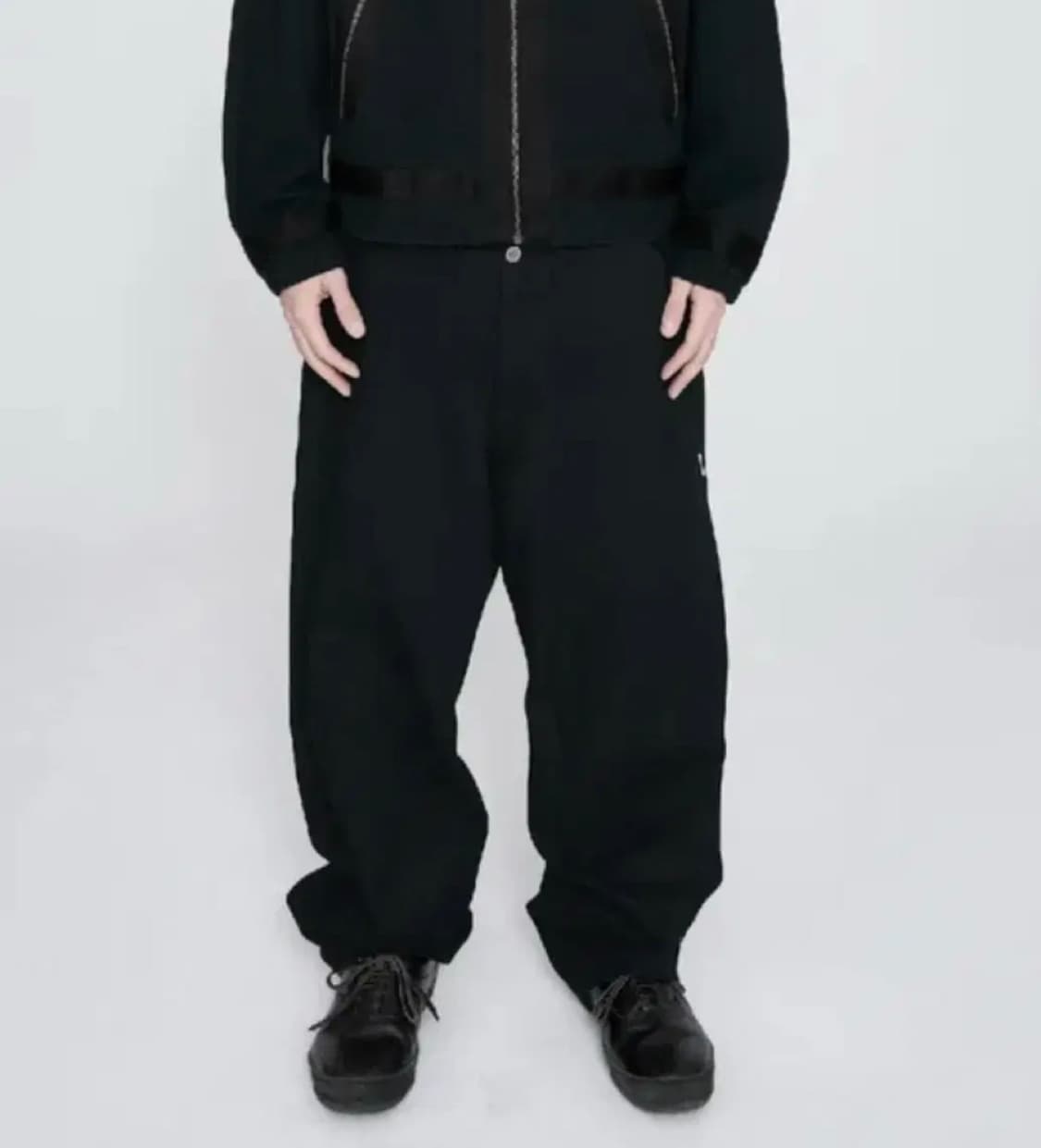 예스아이씨 컨버스 코튼 데님 팬츠 블랙 상품이미지1