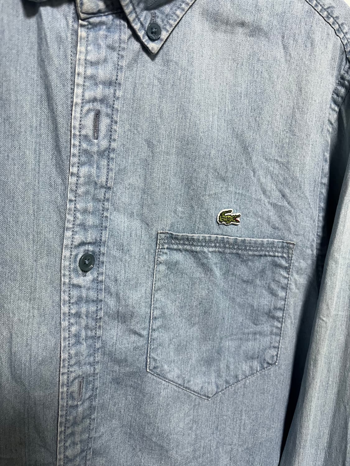 라코스테 데님 워싱 셔츠 남방 상품이미지2