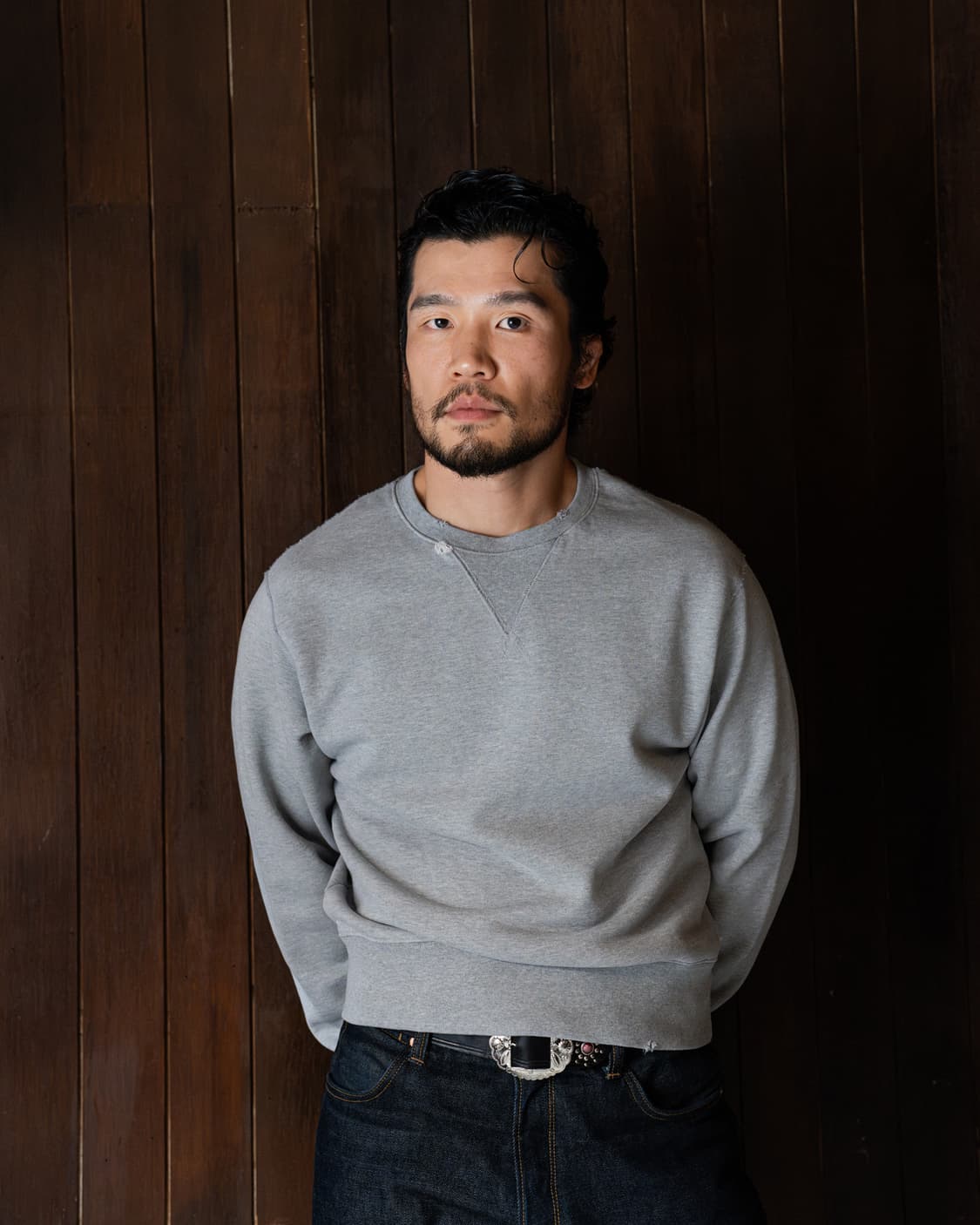 버드노트 스웻 셔츠 멜란지 상품이미지3