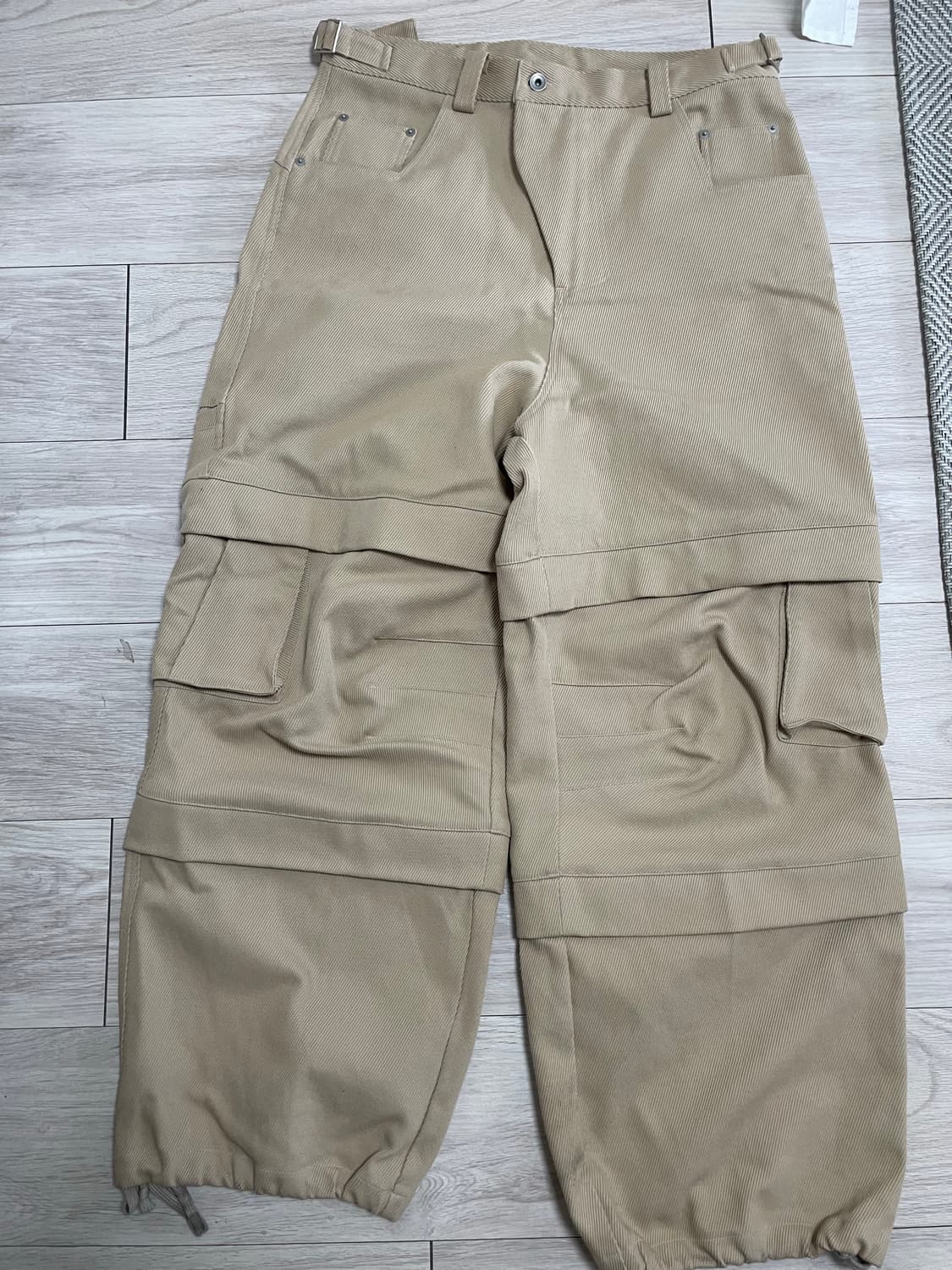 카미엔 타이탄 배기 팬츠 베이지 상품이미지1