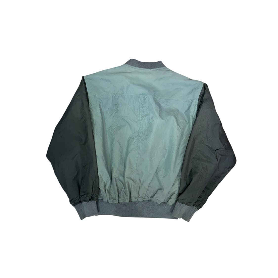 일본 빈티지 그린 배색 코치 바시티 자켓 M 상품이미지5