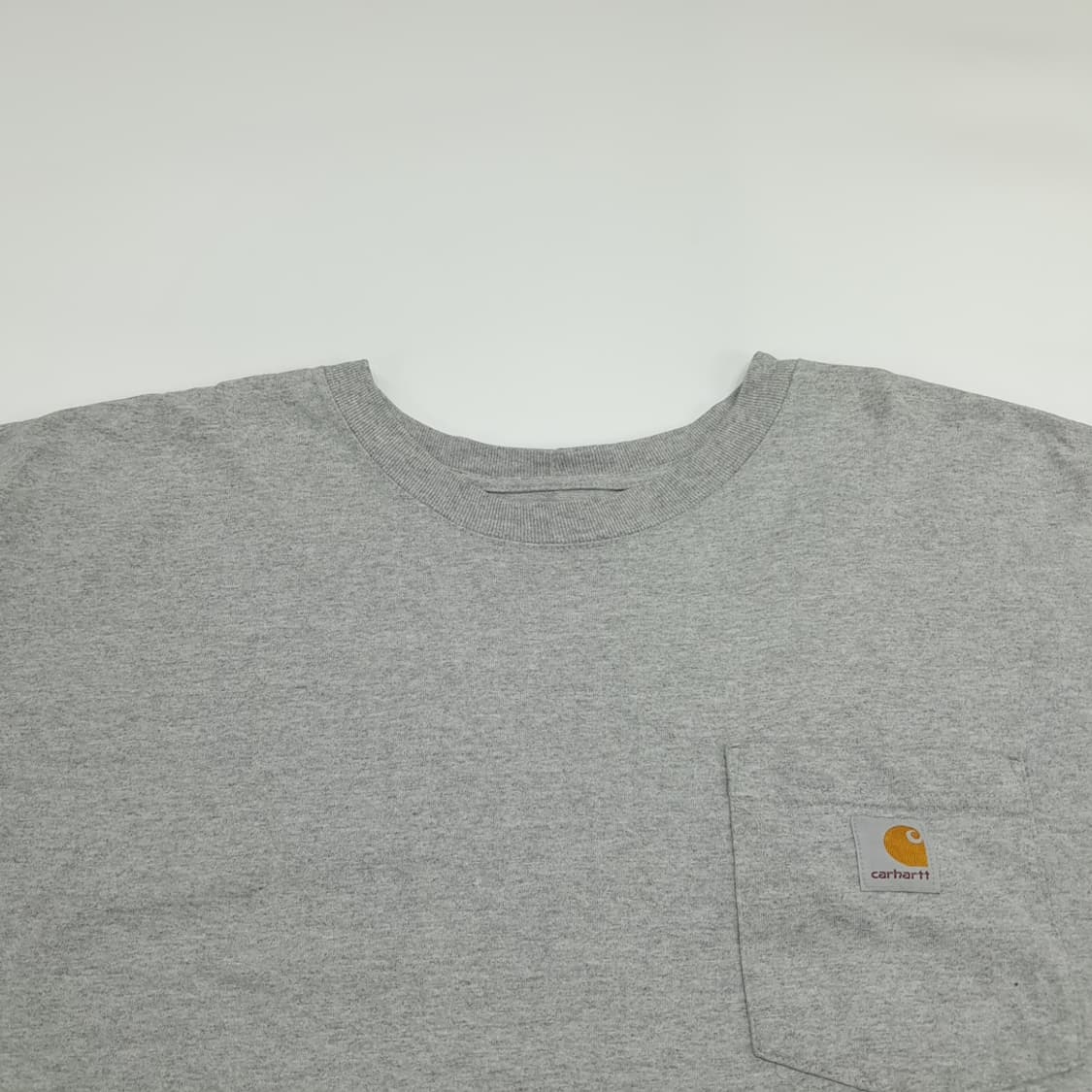 Co628 3XLT 칼하트 그레이 포켓 반팔 티셔츠 상품이미지2