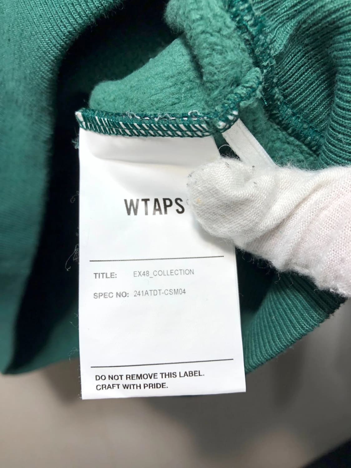 더블탭스 아카데미 후드 스웻셔츠 상품이미지3