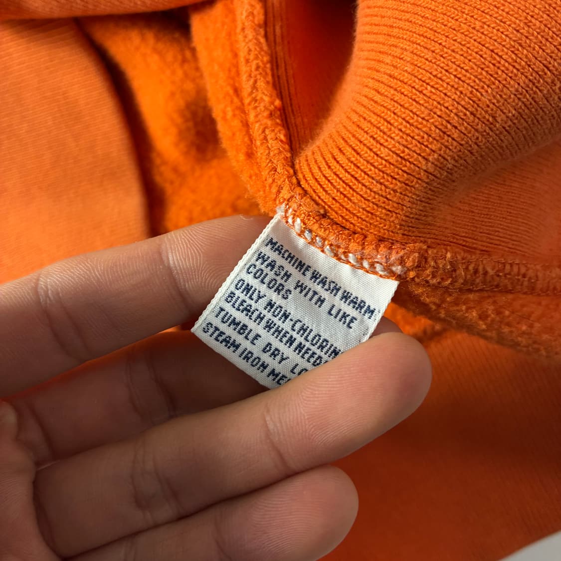 Polo  폴로 랄프로렌 90,s 자수 코튼 오렌지 후드집업  상품이미지5