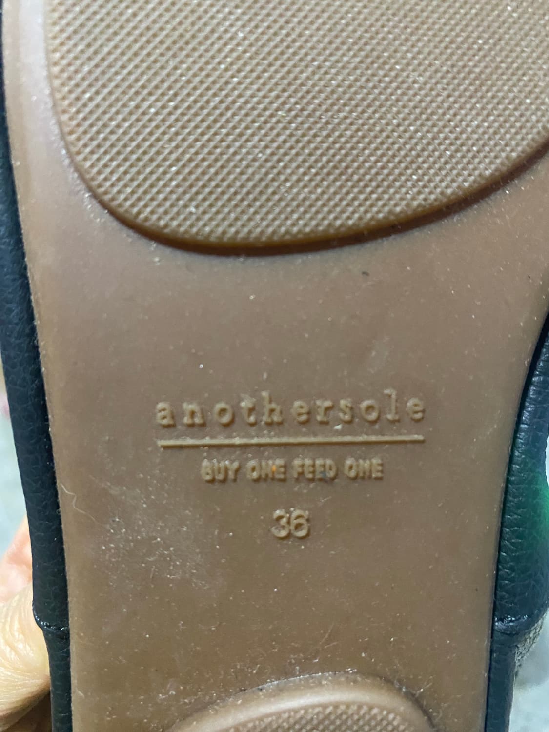 어나더솔 검정 가죽 단화 36사이즈 상품이미지8