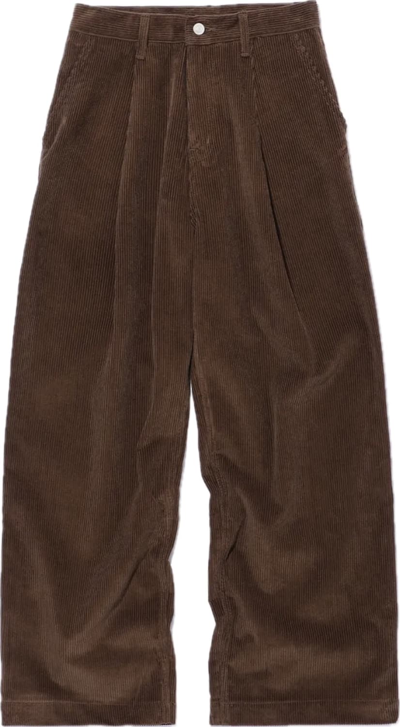 꼼파뇨 벌룬 와이드 코듀로이 팬츠 다크브라운 상품이미지1