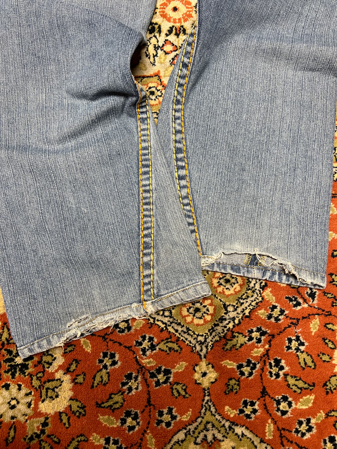 [32] 트루릴리전 조이 슈퍼 T 부츠컷 데님 레인보우 상품이미지6