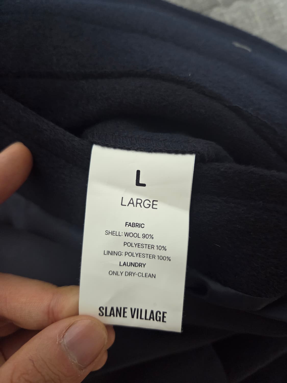 로파이 네이비 더플코트 L 상품이미지2