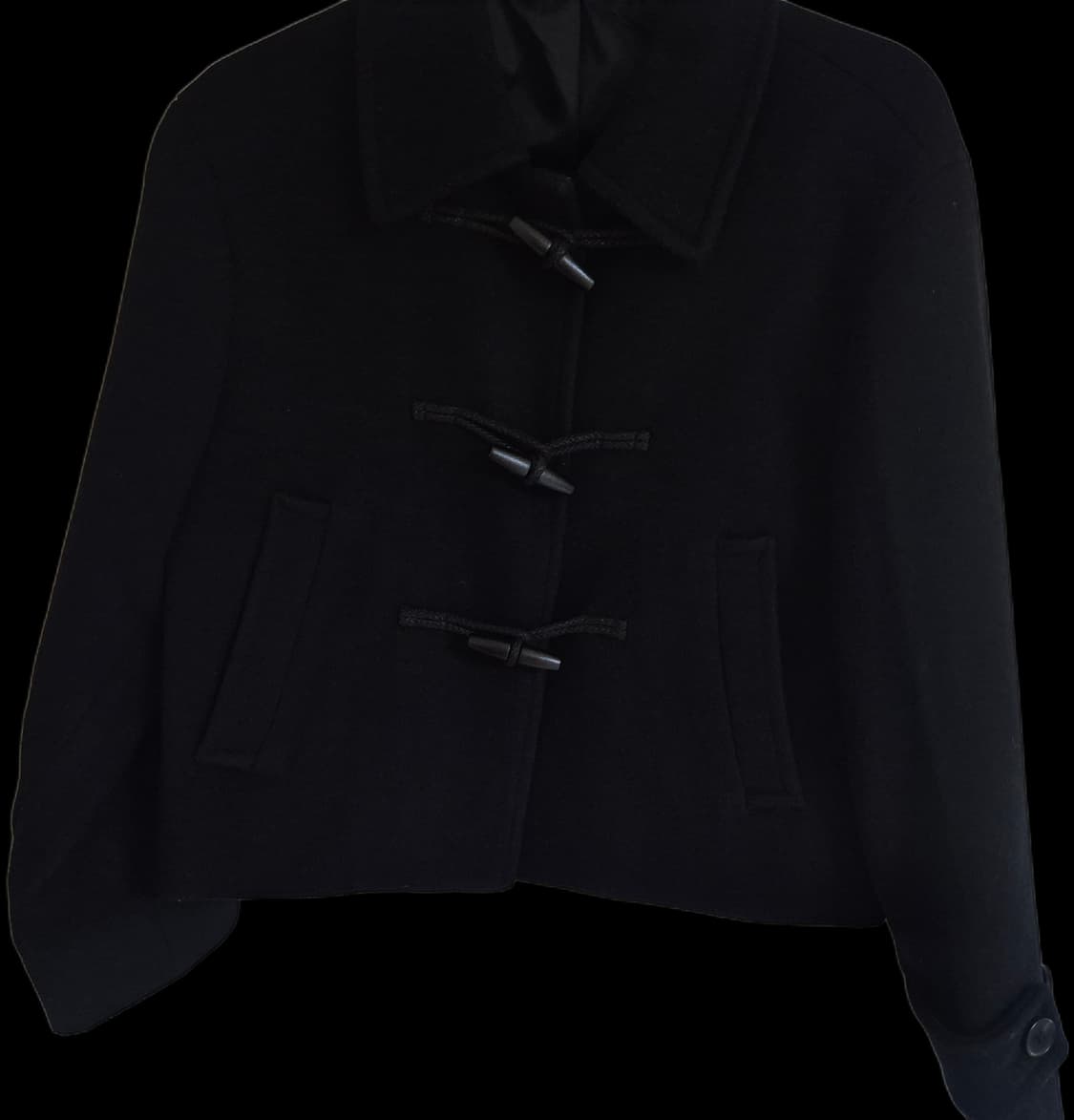 무신사 스탠다드 우먼 더플 숏 코트 XS 블랙 상품이미지2